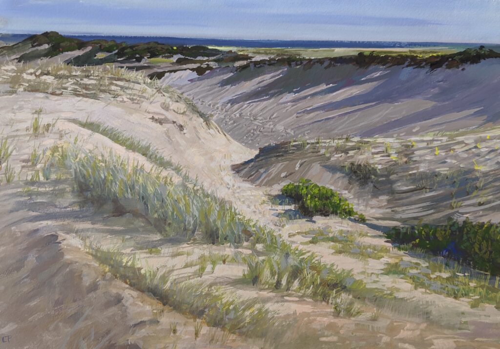 Provincetown Footprints Landscape Oil
